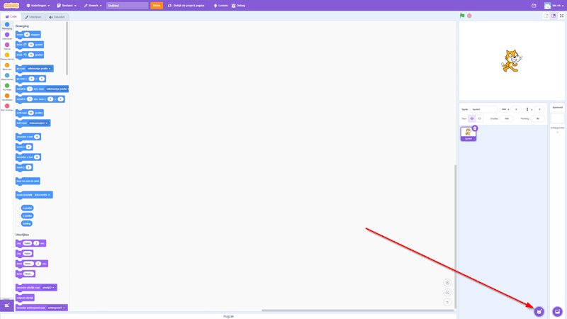 Add sprite in scratch